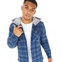 Bench Mens Sinclair Padded Overshirt Navy Check