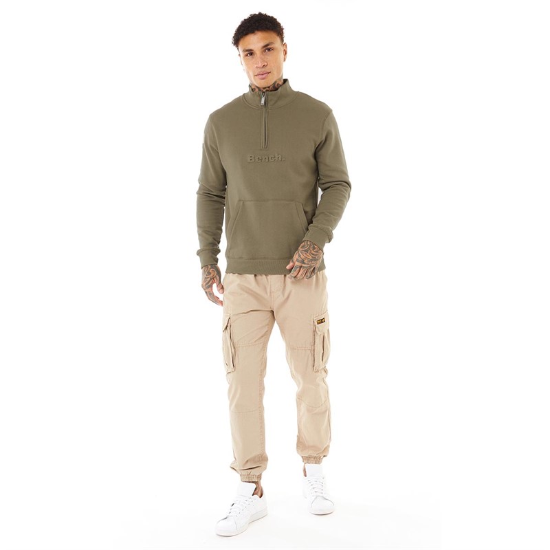 Bench Herre Zazin Sweatshirts Kakigrøn