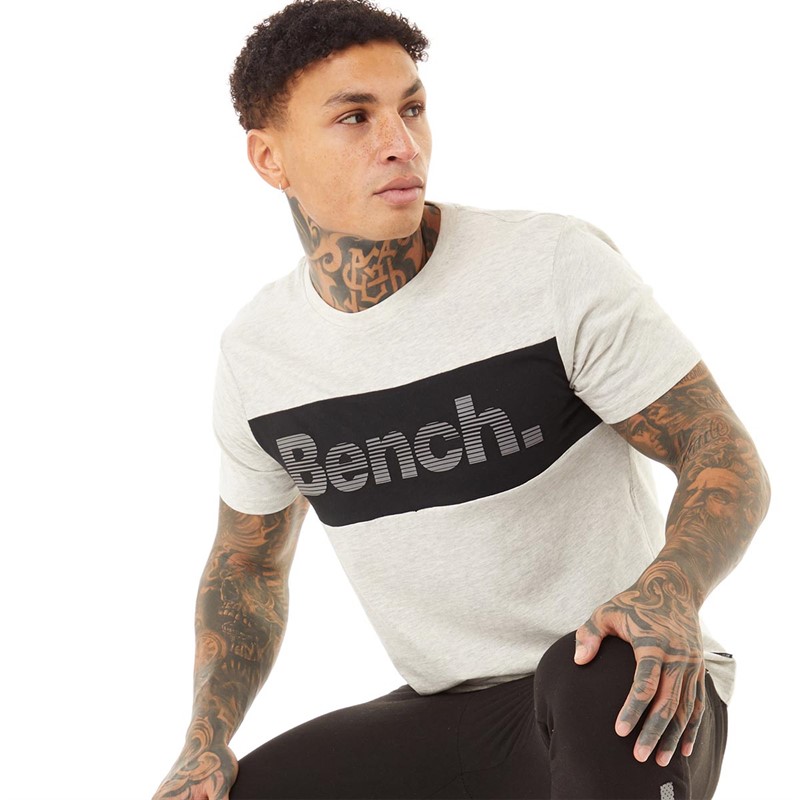 Bench T-Shirts Lewan Homme Ecru Chiné