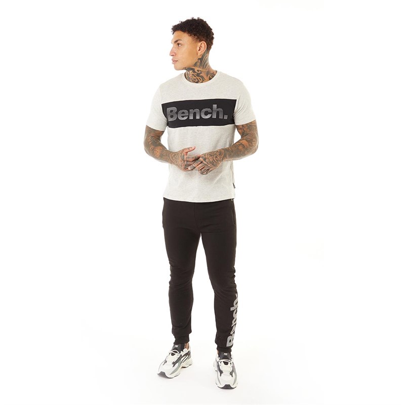 Bench T-Shirts Lewan Homme Ecru Chiné