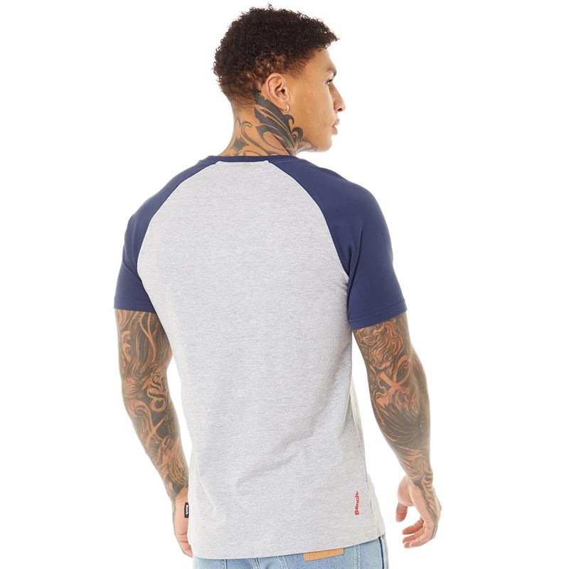 Bench Heren Jase T-shirts Gemeleerd Grijs