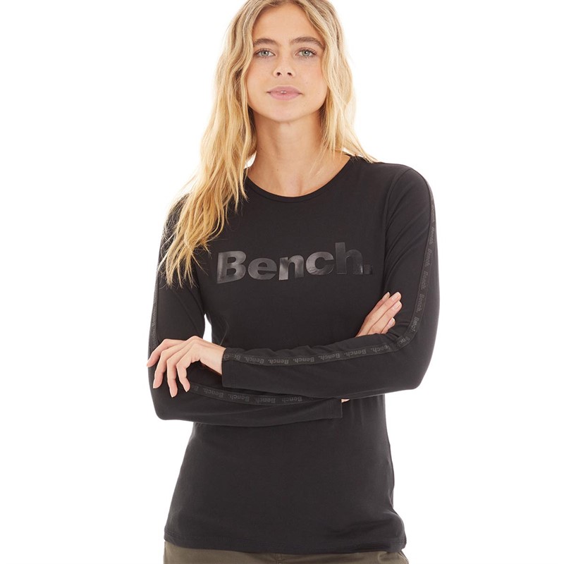 Bench Womens Arlene Long Sleeve Top Black