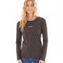 Bench Womens Roseann Long Sleeve Top Charcoal Marl