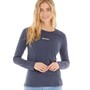 Bench Womens Roseann Long Sleeve Top Navy Marl