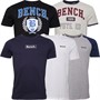 Bench Mens Hutti Five Pack T-Shirts Ecru Marl/Navy/White/Grey Marl/Black