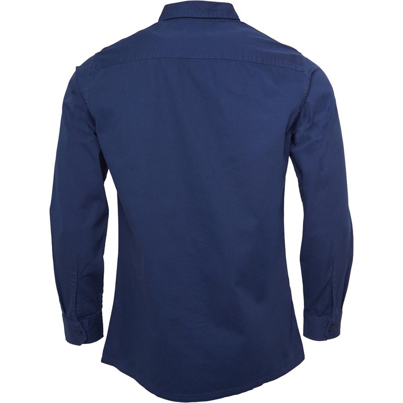 Bench Herre Magnuss Langærmet shirts Marineblå