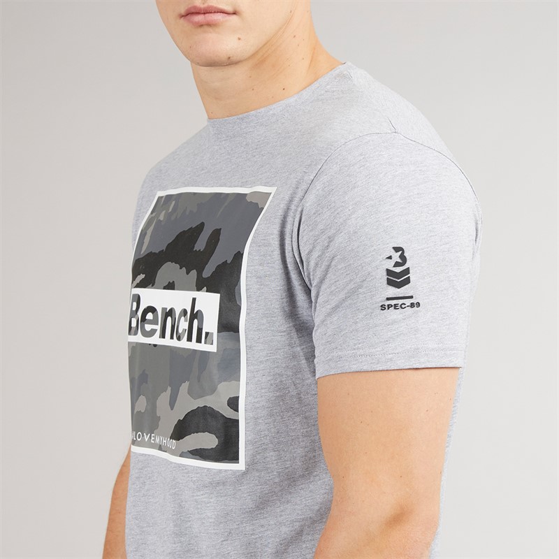Bench T-Shirt und Shorts Set Herren Grau meliert Sanlo
