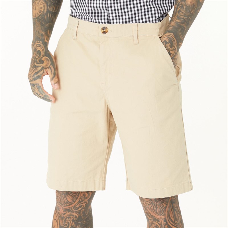 Bench Mens Crocker Chino Shorts Stone