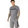 Bench Herren Niall T-Shirt und Shorts Set Stahlgrau
