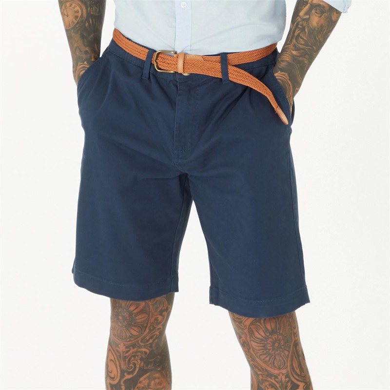 Buy Bench Mens Braidy Chino Shorts Navy