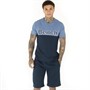 Bench Mens Maxelba T-Shirt And Shorts Set Navy