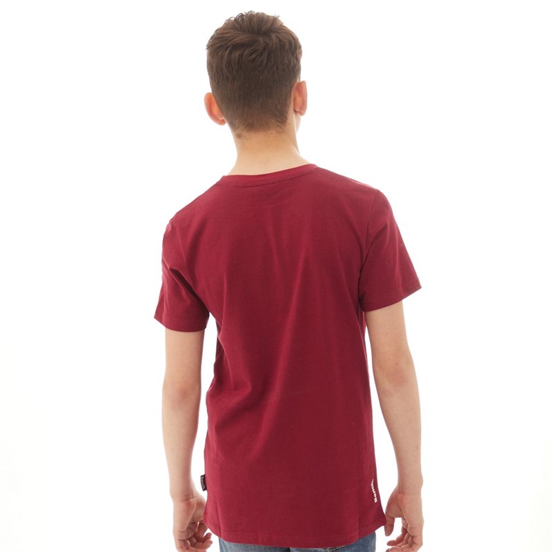 Bench Boys Blurred T-Shirt Dark Red