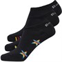 Bench Girls Sheila Three Pack Trainer Socks Black