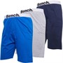 Bench Mens Stryder Three Pack Lounge Shorts Navy/Grey/Royal