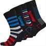 Bench Mens Garza Five Pack Dress Socks Assorted