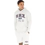 Bench Mens Huldo Hoodie And Shorts Co-Ord Ecru Marl