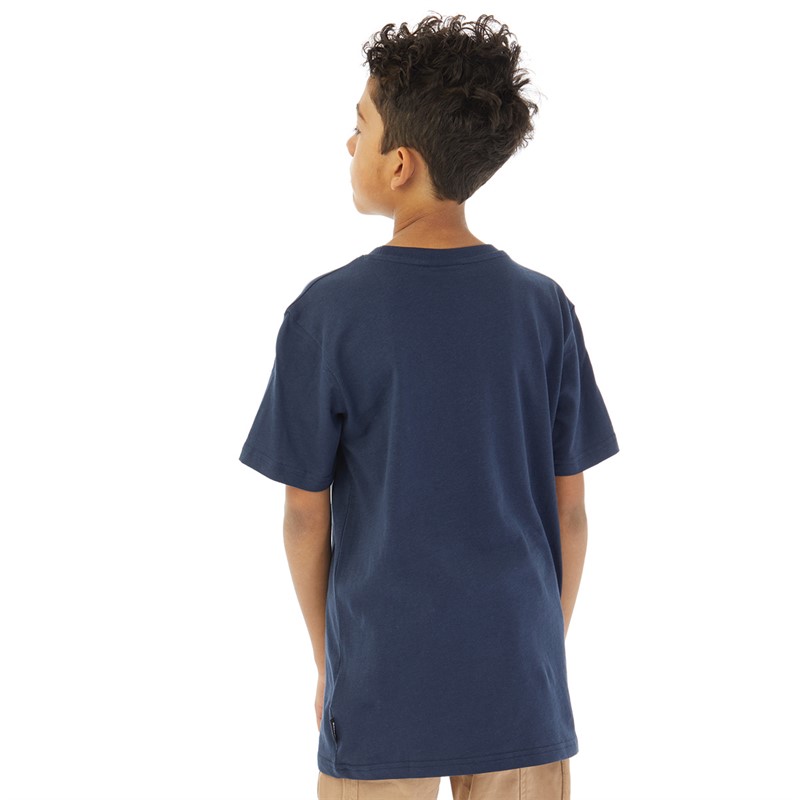 Bench Boys Abbas Graphic T-Shirt Navy