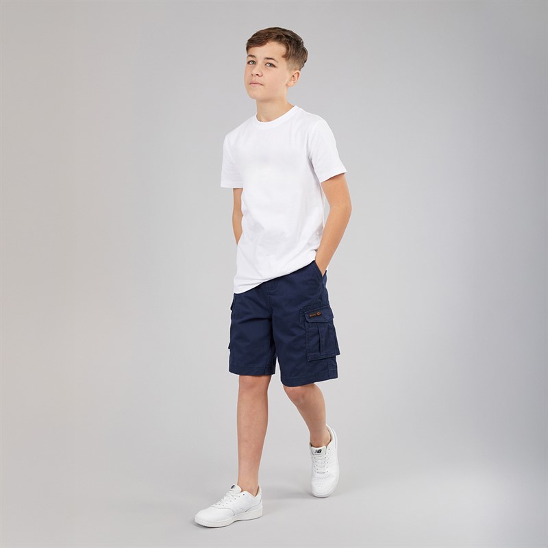 Bench Noah's spodnie typu cargo z twillu dla chłopca kolor granatowy