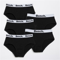 Bench Girls Asia Five Pack Briefs Black