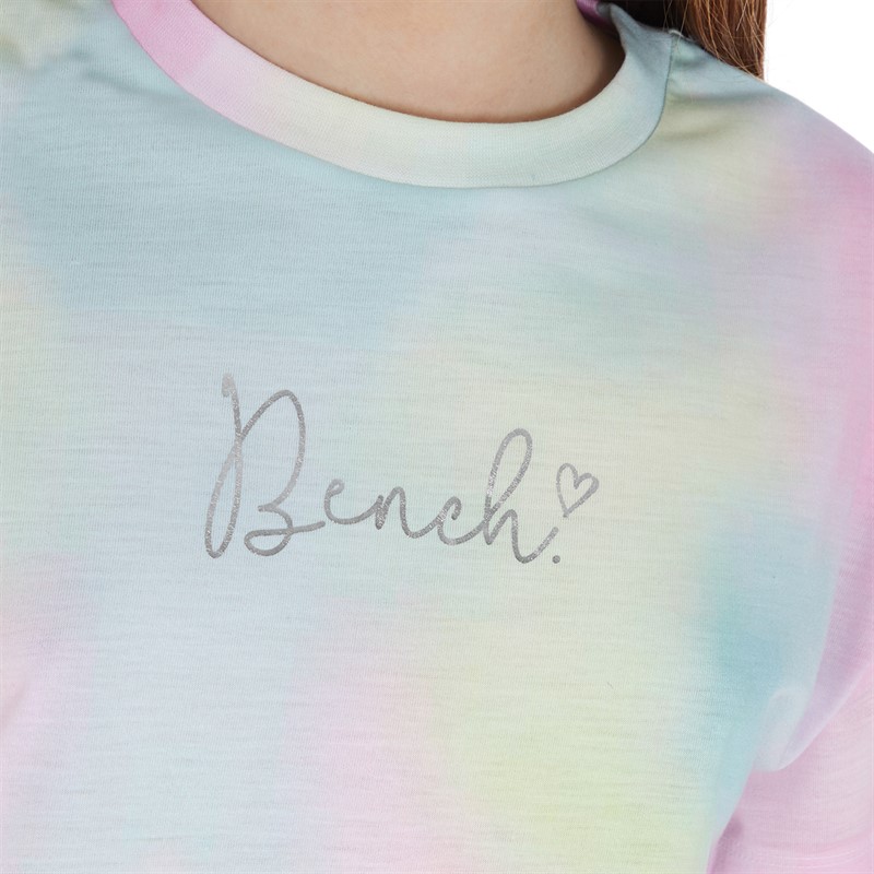 Bench T-shirt court à imprimé tie-dye Caelum filles, multicolore tie-dye pastel