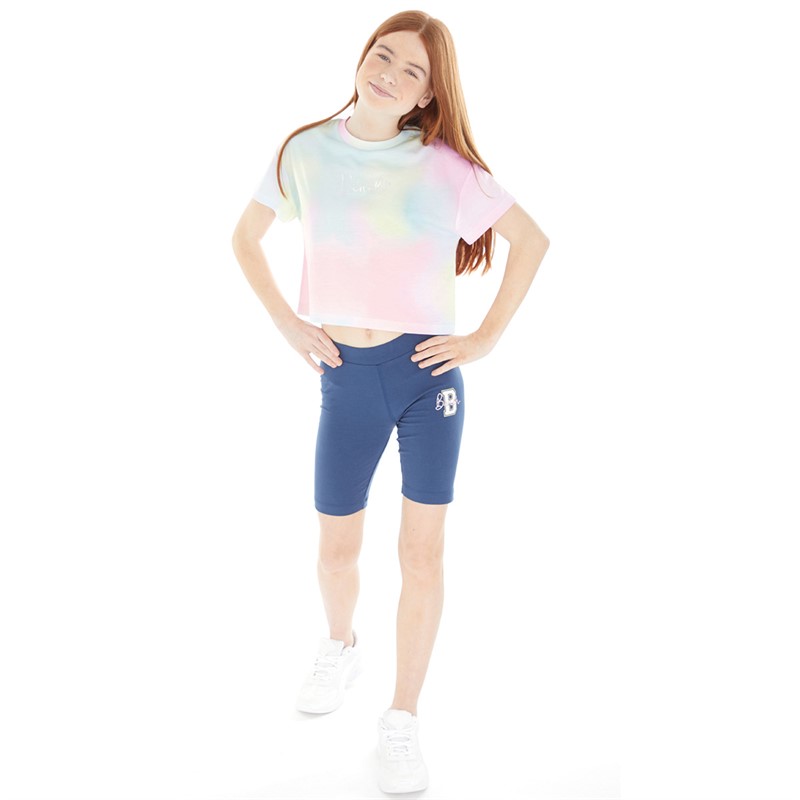 Bench T-shirt court à imprimé tie-dye Caelum filles, multicolore tie-dye pastel