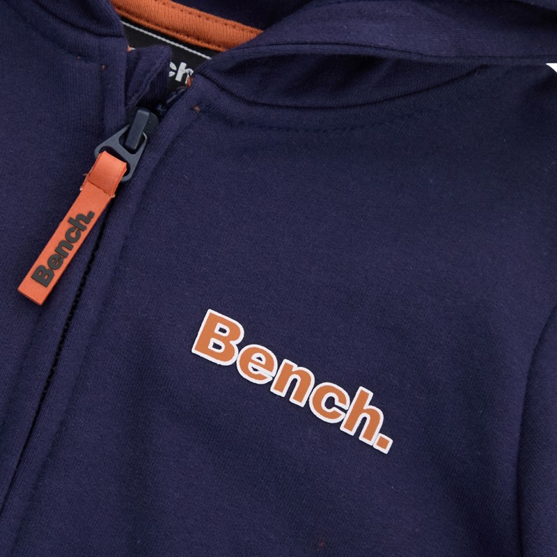 Bench Boys Zip Logo Carrier Hoody And Joggers Tracksuit Navy