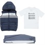 Bench Boys Gilet T-Shirt And Joggers Set White
