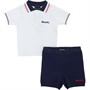 Bench Ensemble Polo et Short en Tricot Garçon Blanc