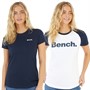 Bench Damen Nerissa T-Shirts Zweierpack Weiß/Marineblau