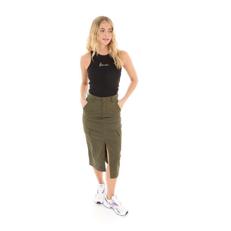 Bench Womens Selyse Cargo Skirt Khaki