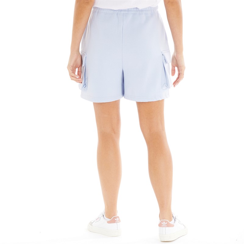 Bench Womens Padme Fleece Cargo Shorts Light Blue