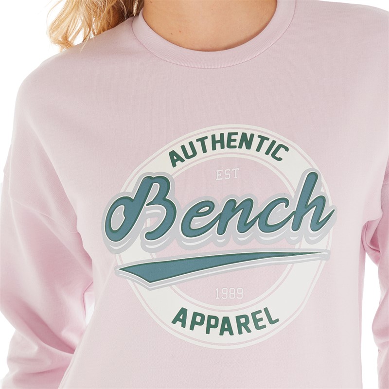 Bench Womens Kylee Sweatshirt Light Pink Ash