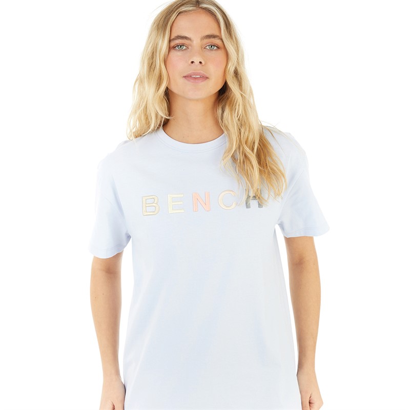 Bench Damskie Aomie T-shirty Niebieski