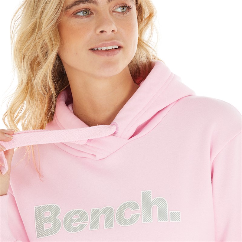 Bench Dame Blågrøn Hoodie Lys Rosa