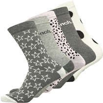 Bench Womens Berenice Five Pack Dress Socks Multi