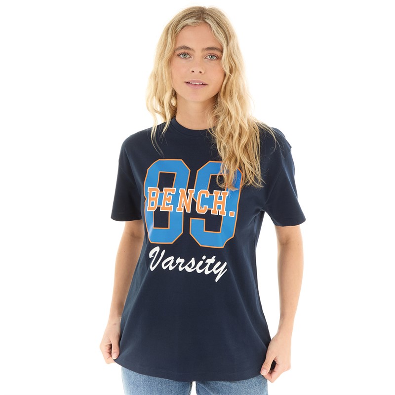 Bench Womens Viona T-Shirt Navy