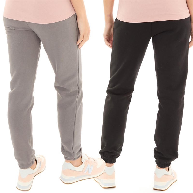 Bench Womens Fernley Two Pack Joggers Charcoal/Black