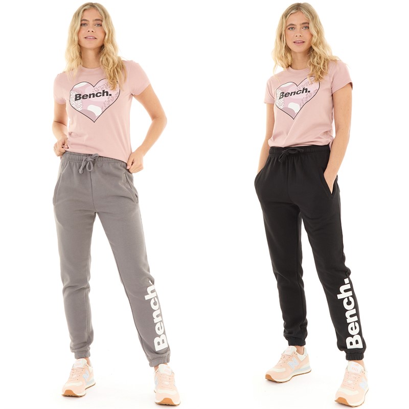 Bench Womens Fernley Two Pack Joggers Charcoal/Black