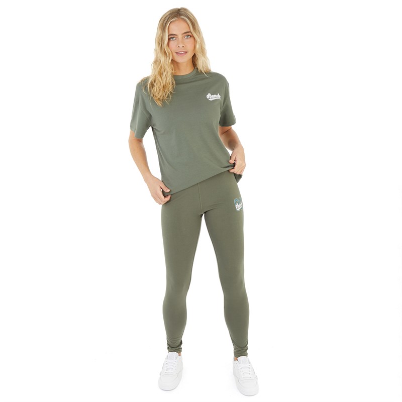 Bench Damskie Hollane Legginsy Khaki