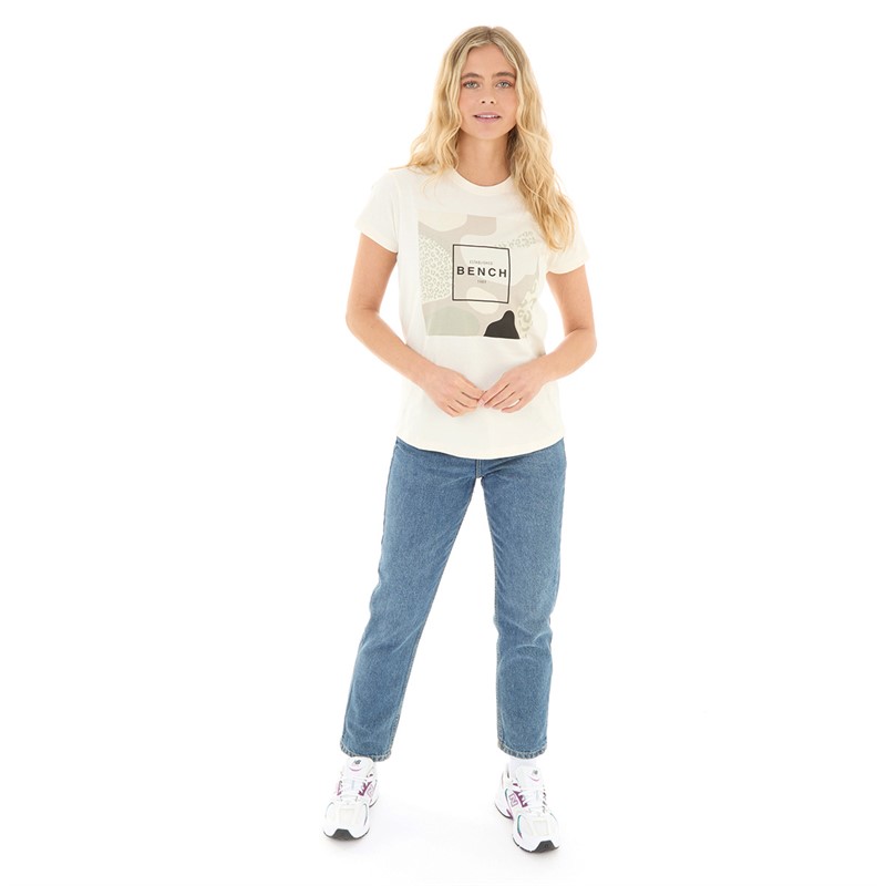 Bench Womens Tuiren T-Shirt Winter White