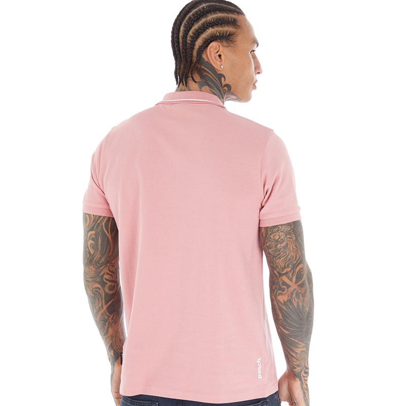 Bench Mens Gruff Polo Dusty Pink