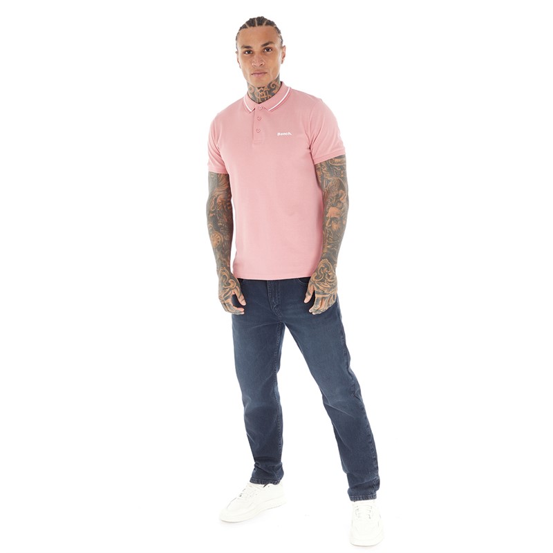 Bench Mens Gruff Polo Dusty Pink