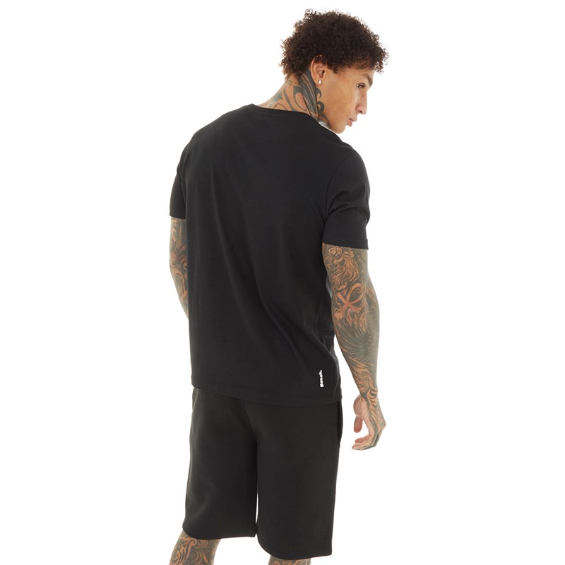 Bench Mens Larenta T-Shirt And Shorts Co-Ord Black