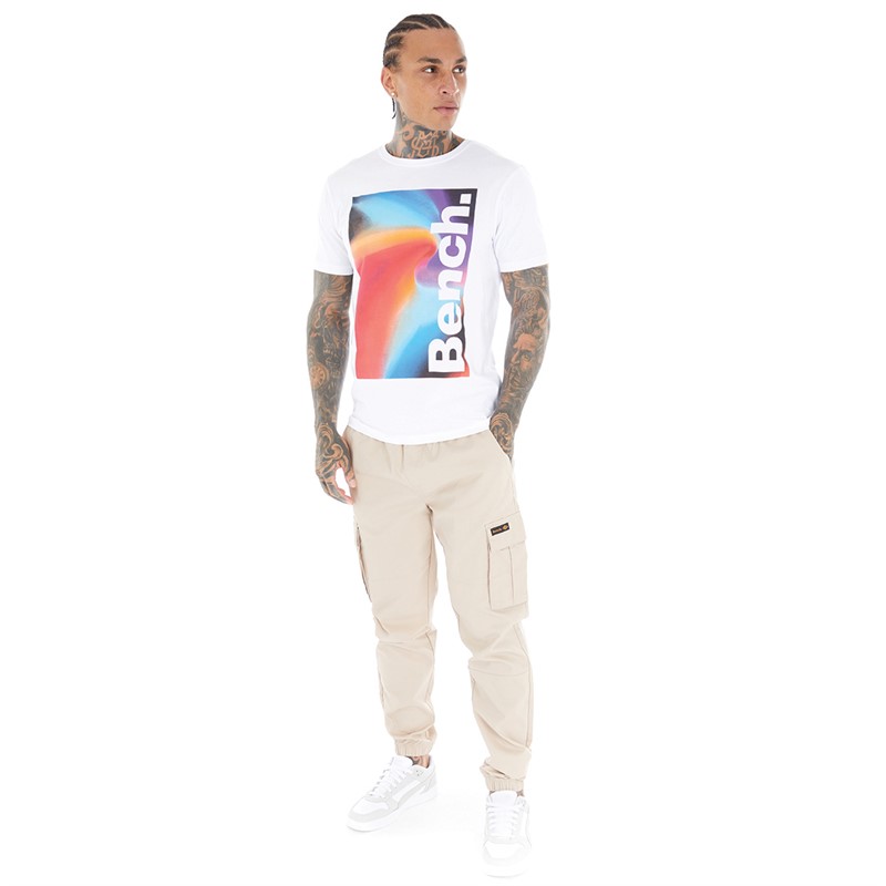 Bench Mens Bonna T-Shirt White