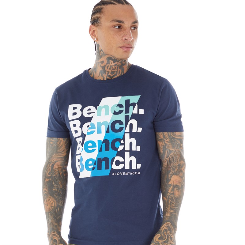 Bench Mens Nozomi T-Shirt Navy