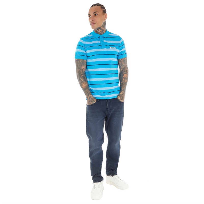 Bench Mens Trovam Polo Ocean Blue