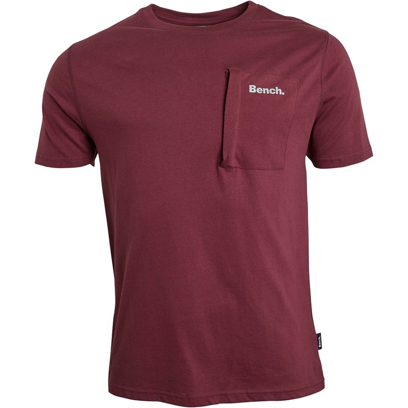 Bench T-Shirts Lapse Homme Bordeaux