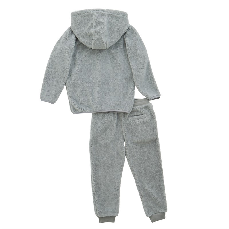 Bench Boys Teddy Fleece Tracksuit Grey