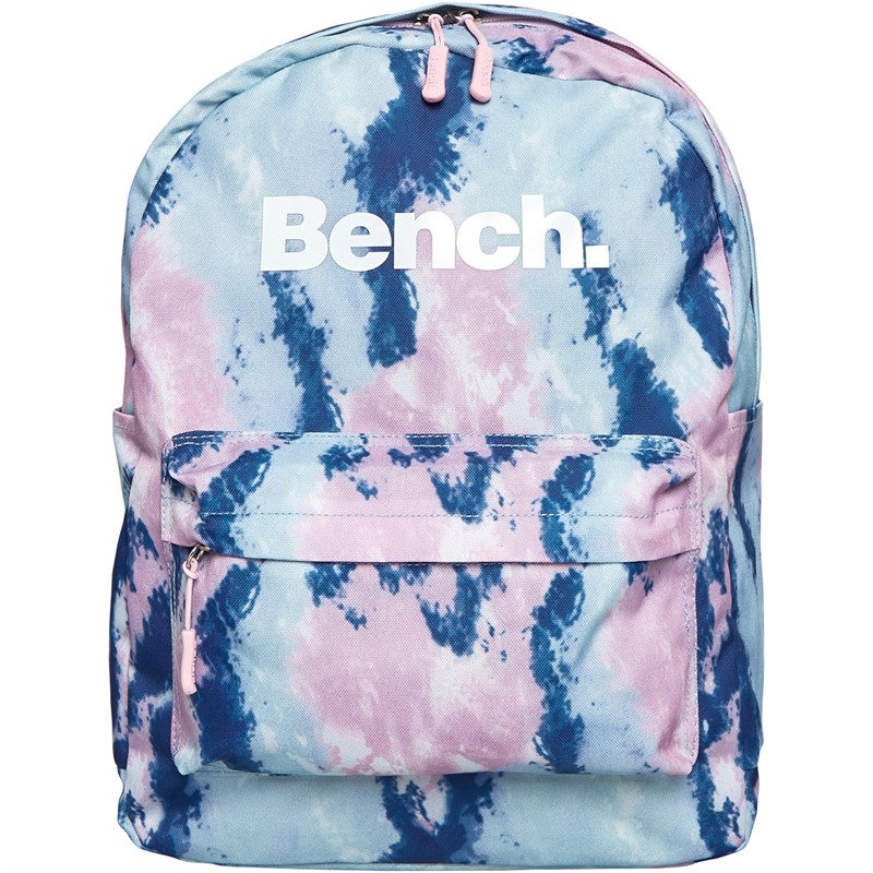 Bench Girls Logo Patterened Backpack Pink/Blue