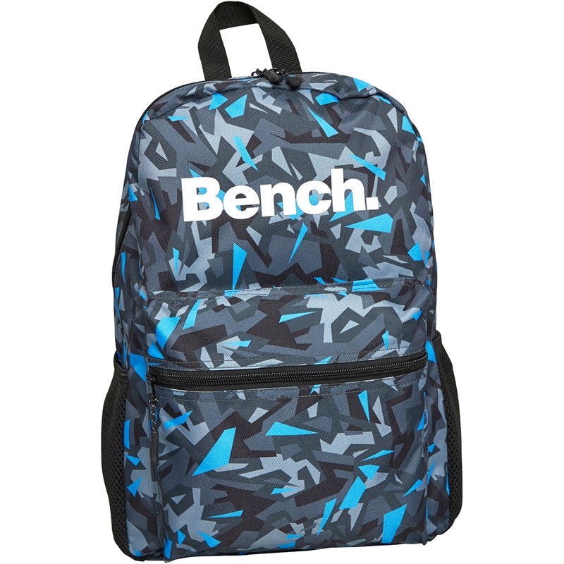 Buy Bench Kids Logo Patterned Backpack Grey/Blue